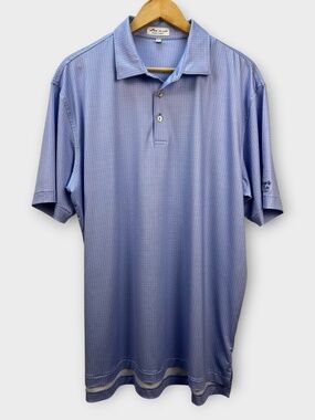 Peter Millar Summer Comfort Golf Polo Shirt Cocktail Glass LARGE Performance